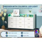 Cassettiera alta a 9 cassetti da 36,6x62,8x16,7 pollici, mobile contenitore moderno con organizer multifunzionale per uso multi-stanza, design elegante