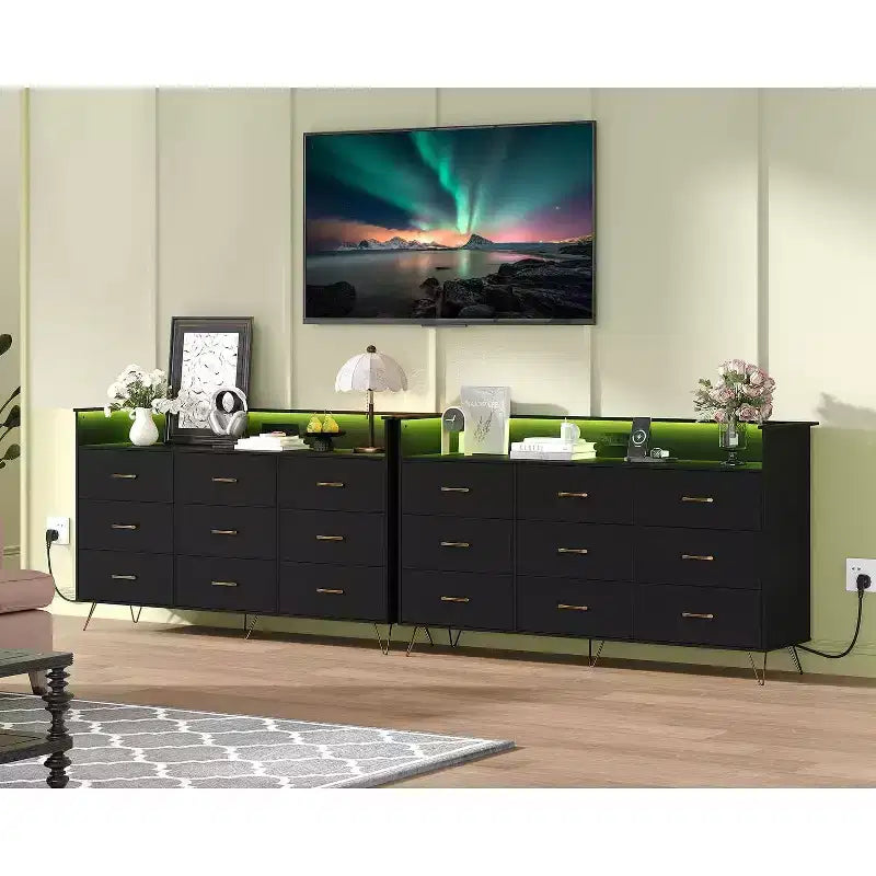 Cassettiera alta a 9 cassetti da 36,6x62,8x16,7 pollici, mobile contenitore moderno con organizer multifunzionale per uso multi-stanza, design elegante