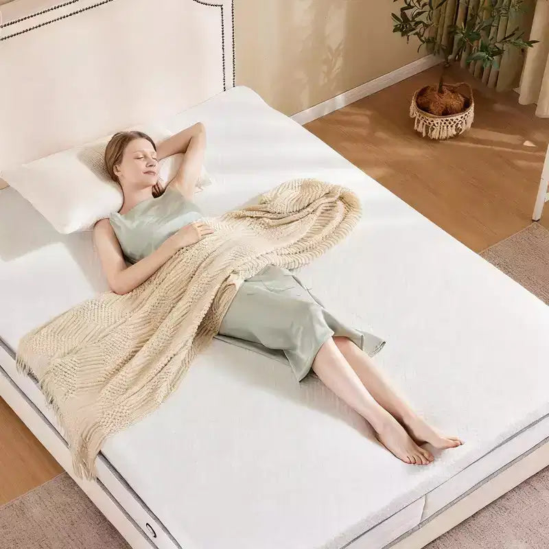 Materasso in memory foam gel Okak Modern 2-4 pollici con bande elastiche ad alta resistenza, materassi certificati CertiPUR-US per un sonno confortevole
