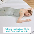 Materasso in memory foam gel Okak Modern 2-4 pollici con bande elastiche ad alta resistenza, materassi certificati CertiPUR-US per un sonno confortevole