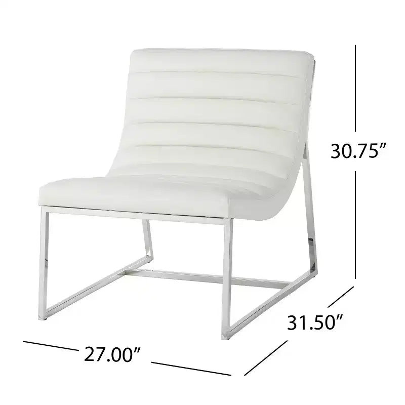 Poltrona moderna Cael Christopher Knight Home con rivestimento in similpelle