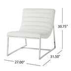 Poltrona moderna Cael Christopher Knight Home con rivestimento in similpelle