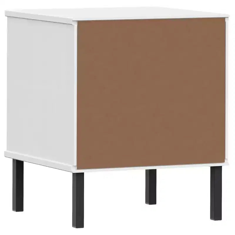 vidaXL Comodino Armadietto da Letto Tavolino da Notte in Pino Massiccio OSLO