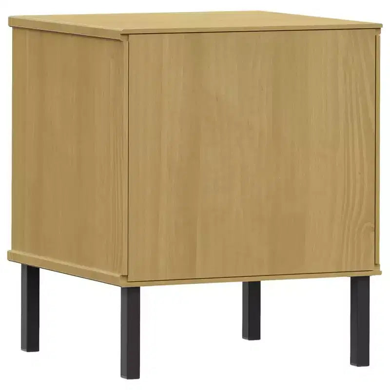 vidaXL Comodino Armadietto da Letto Tavolino da Notte in Pino Massiccio OSLO