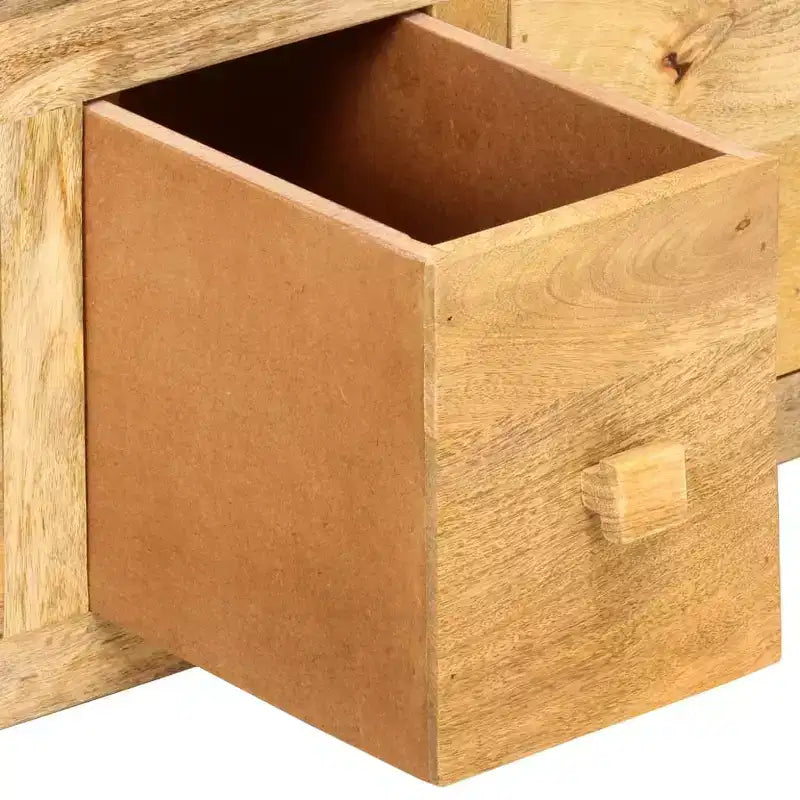 vidaXL Tavolino da Caffè con 4 Cassetti 90x50x35 cm in Legno Massello di Mango