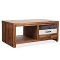 vidaXL Coffee Table Solid Acacia Wood 35.4x19.7x14.8