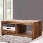 vidaXL Tavolino da caffè in legno massello di acacia 35,4x19,7x14,8