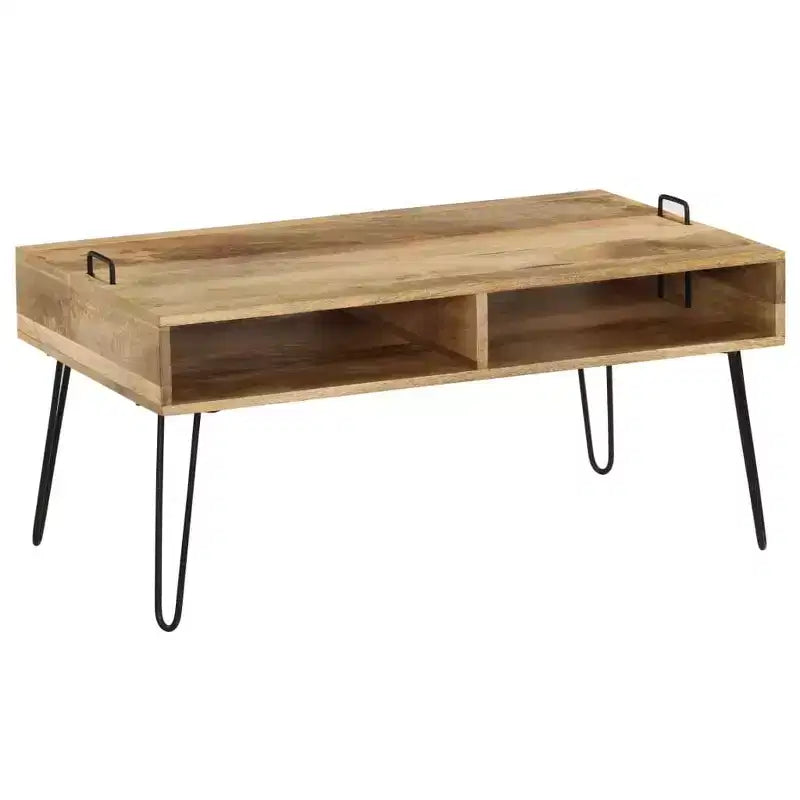 vidaXL Tavolino da caffè in Legno Massello di Mango 100x60x45 cm