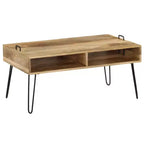 vidaXL Tavolino da caffè in Legno Massello di Mango 100x60x45 cm