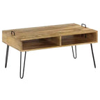vidaXL Tavolino da caffè in Legno Massello di Mango 100x60x45 cm