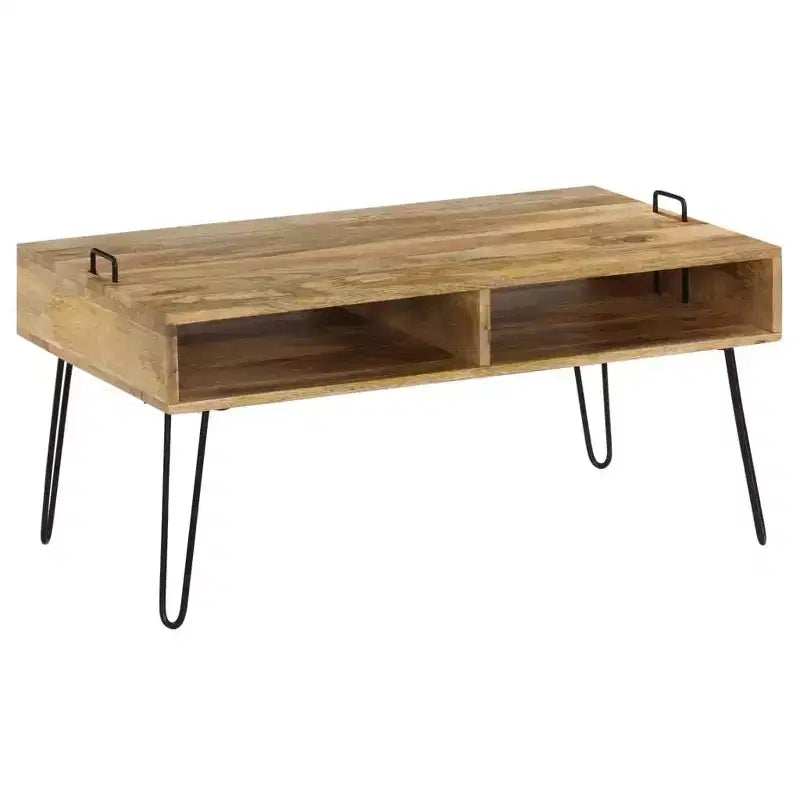 vidaXL Tavolino da caffè in Legno Massello di Mango 100x60x45 cm
