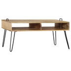 vidaXL Tavolino da caffè in Legno Massello di Mango 100x60x45 cm