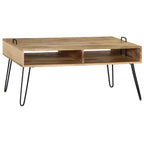 vidaXL Tavolino da caffè in Legno Massello di Mango 100x60x45 cm