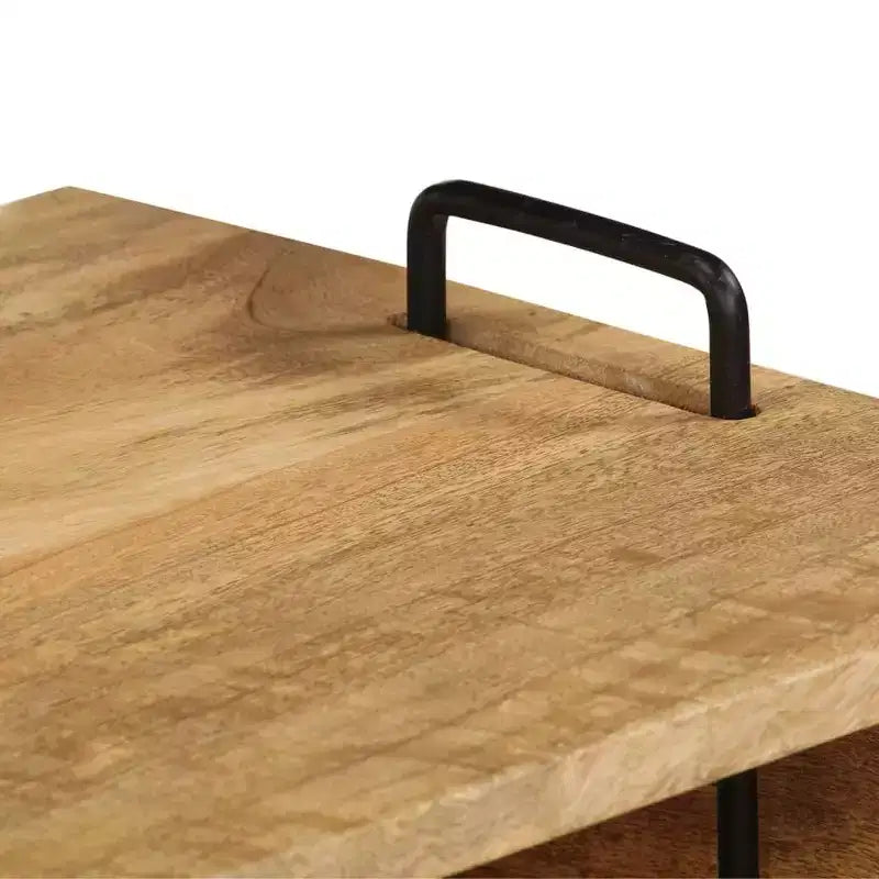 vidaXL Tavolino da caffè in Legno Massello di Mango 100x60x45 cm