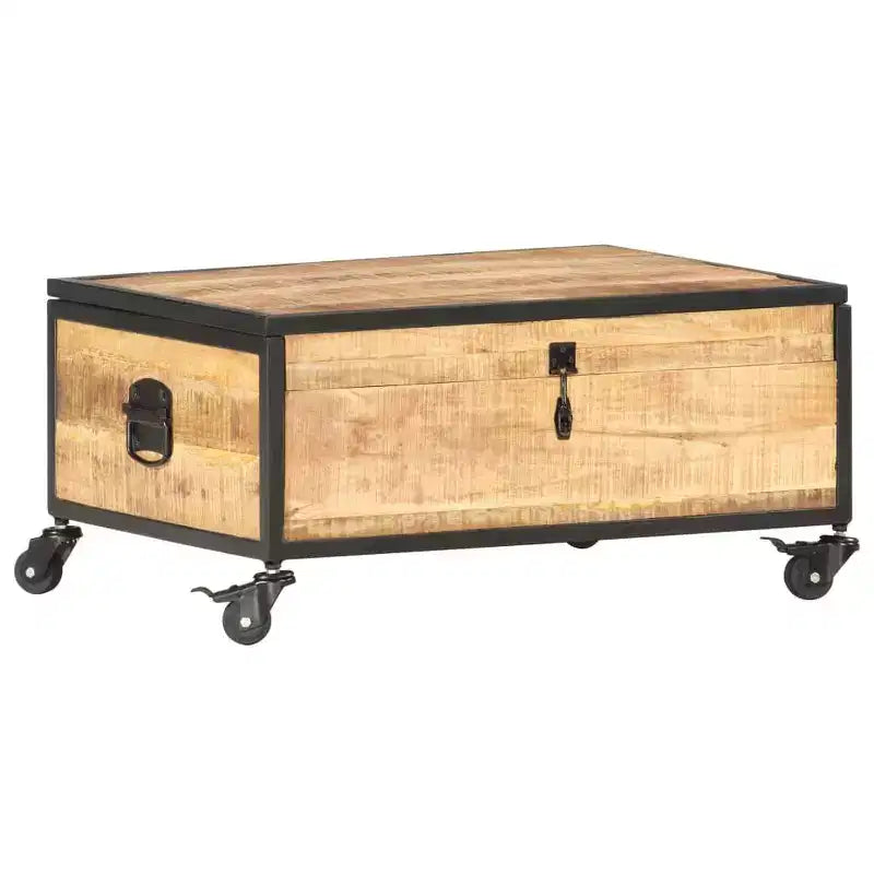 vidaXL Tavolino da caffè 70x50x33 cm in Legno Massello di Mango