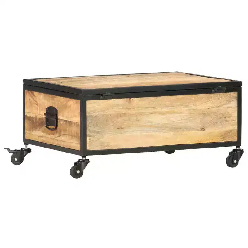 vidaXL Tavolino da caffè 70x50x33 cm in Legno Massello di Mango