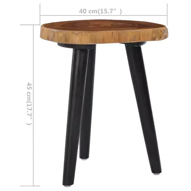 vidaXL Tavolino da caffè 40x45 cm in legno massello di teak
