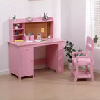 Scrivania per bambini con armadietto e cassetto - Rosa Ottima per la cameretta dei bambini e la sala giochi
