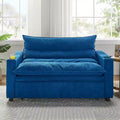 GDFStudio Miel 47.64'' Modern Convertible Multi-Functional Velvet Upholstered Loveseat Bed