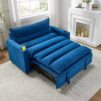 Divanetto-letto moderno multifunzionale trasformabile in velluto Miel 47,64" di GDFStudio