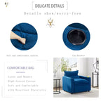 Divanetto-letto moderno multifunzionale trasformabile in velluto Miel 47,64" di GDFStudio