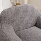 Poltrona a sacco Okak, Poltrona a sacco oversize, Comoda poltrona da pavimento con braccioli e imbottitura in memory foam per soggiorno, camera da letto
