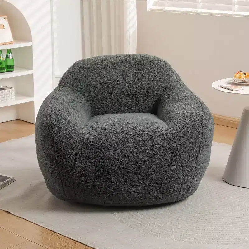 Poltrona a sacco Okak, Poltrona a sacco oversize, Comoda poltrona da pavimento con braccioli e imbottitura in memory foam per soggiorno, camera da letto