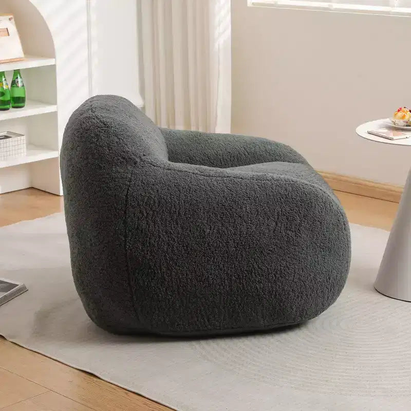 Poltrona a sacco Okak, Poltrona a sacco oversize, Comoda poltrona da pavimento con braccioli e imbottitura in memory foam per soggiorno, camera da letto