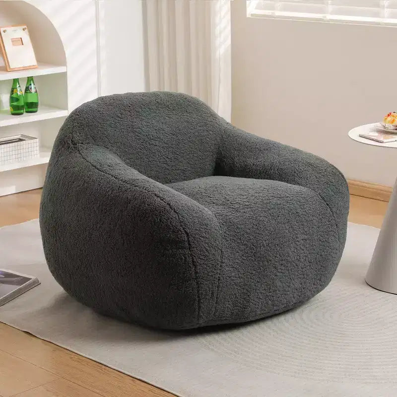 Poltrona a sacco Okak, Poltrona a sacco oversize, Comoda poltrona da pavimento con braccioli e imbottitura in memory foam per soggiorno, camera da letto