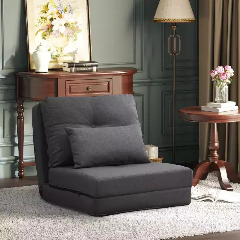 Okak Bean Bag Chair Convertible Flip Chair Lazy Floor Chair Comfy Sofa Chair with Adjustable Backrest for Living Room, Bedroom