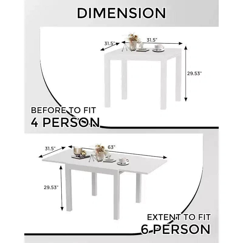 Tavolo da Patio Estensibile in Alluminio da 80 a 160 cm, Tavolo da Pranzo Rettangolare a Doghe per 4-6 Persone, Uso Esterno per Giardino, Portico e Piscina