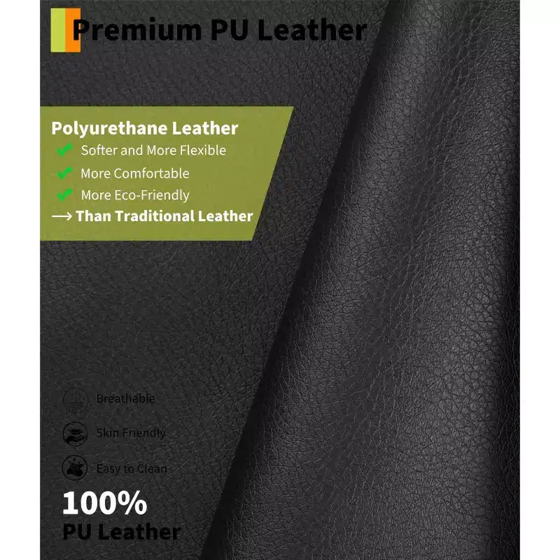 Poltrona reclinabile oversize - Poltrona reclinabile manuale in pelle PU per adulti, comoda poltrona reclinabile con braccioli e schienale imbottiti, tasca laterale, divano singolo