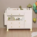GDFStudio Arla Modern Multi-Functional Dresser with 3 Drawers, 1 Door and Shelves
