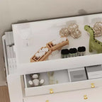 GDFStudio Arla Cassettiera Moderna Multifunzione con 3 Cassetti, 1 Anta e Ripiani