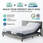 Materasso in memory foam Dyonery da 12-14 pollici di dimensione Twin XL, premium, rigido, rinfrescante in gel e tè verde, con rivestimento sfoderabile senza fibra di vetro, traspirante e di supporto