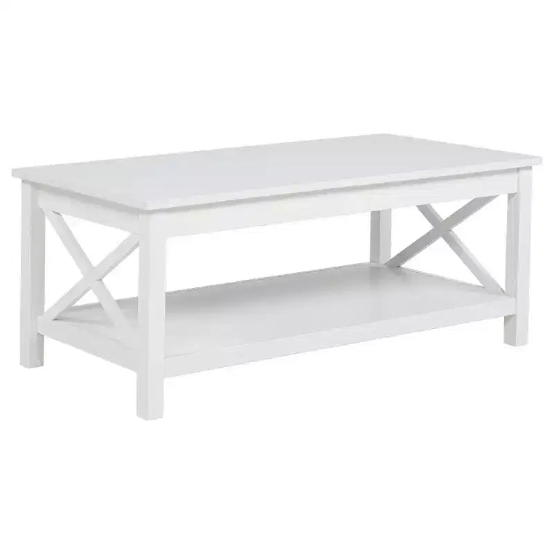 Coaster, Tavolino da caffè rettangolare con piano sollevabile Skyview da 44 pollici, bianco