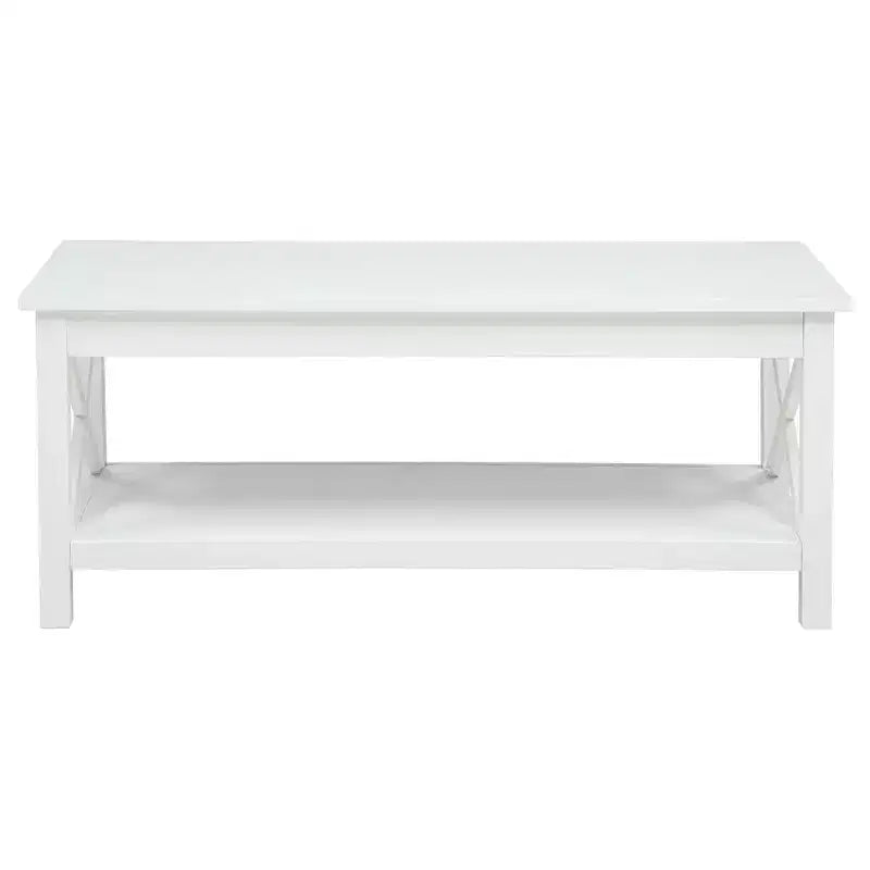 Coaster, Tavolino da caffè rettangolare con piano sollevabile Skyview da 44 pollici, bianco
