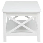Coaster, Tavolino da caffè rettangolare con piano sollevabile Skyview da 44 pollici, bianco