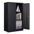 42 Storage Cabinet With Locking Doors Adjustable Shelf Metal Folding Filing Storage Cabinet For Office Home School Garage