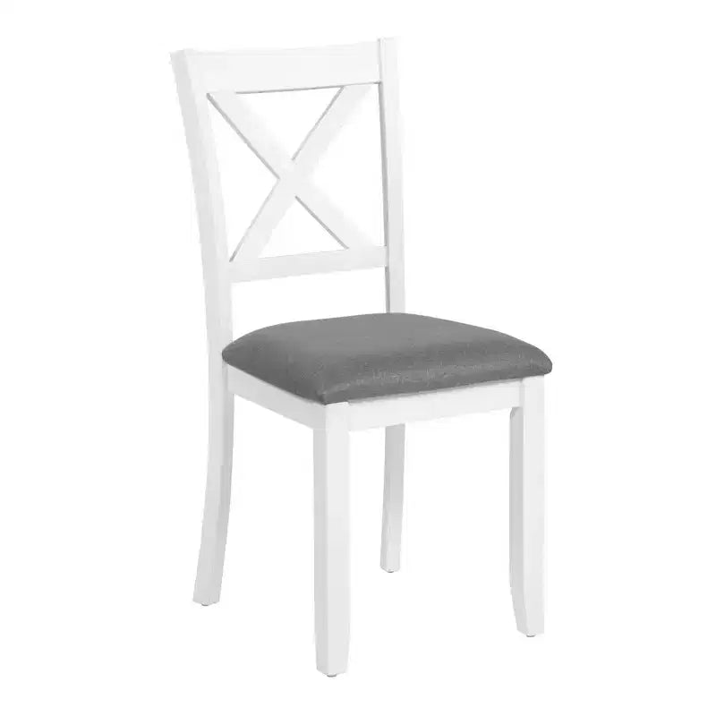 MAYEERTY Set di 4 Sedie da Pranzo in Legno, Seduta Imbottita, per Sala da Pranzo, Soggiorno, Cucina, Bicolore Nero e Beige