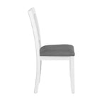 MAYEERTY Set di 4 Sedie da Pranzo in Legno, Seduta Imbottita, per Sala da Pranzo, Soggiorno, Cucina, Bicolore Nero e Beige