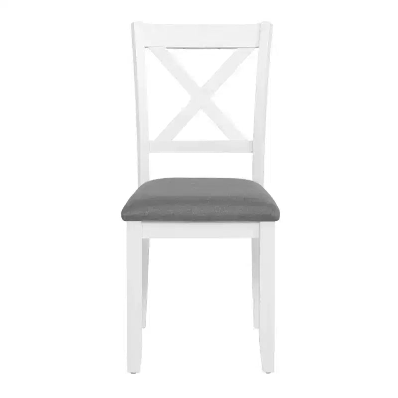 MAYEERTY Set di 4 Sedie da Pranzo in Legno, Seduta Imbottita, per Sala da Pranzo, Soggiorno, Cucina, Bicolore Nero e Beige