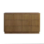 Cassettiera moderna bohémien Teamson Home Potomac in legno massello a 6 cassetti con spazio profondo, design push-to-open e bordi arrotondati