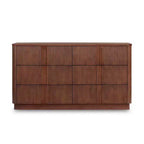 Cassettiera moderna bohémien Teamson Home Potomac in legno massello a 6 cassetti con spazio profondo, design push-to-open e bordi arrotondati