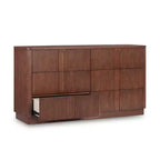 Cassettiera moderna bohémien Teamson Home Potomac in legno massello a 6 cassetti con spazio profondo, design push-to-open e bordi arrotondati