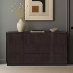 Cassettiera moderna bohémien Teamson Home Potomac in legno massello a 6 cassetti con spazio profondo, design push-to-open e bordi arrotondati