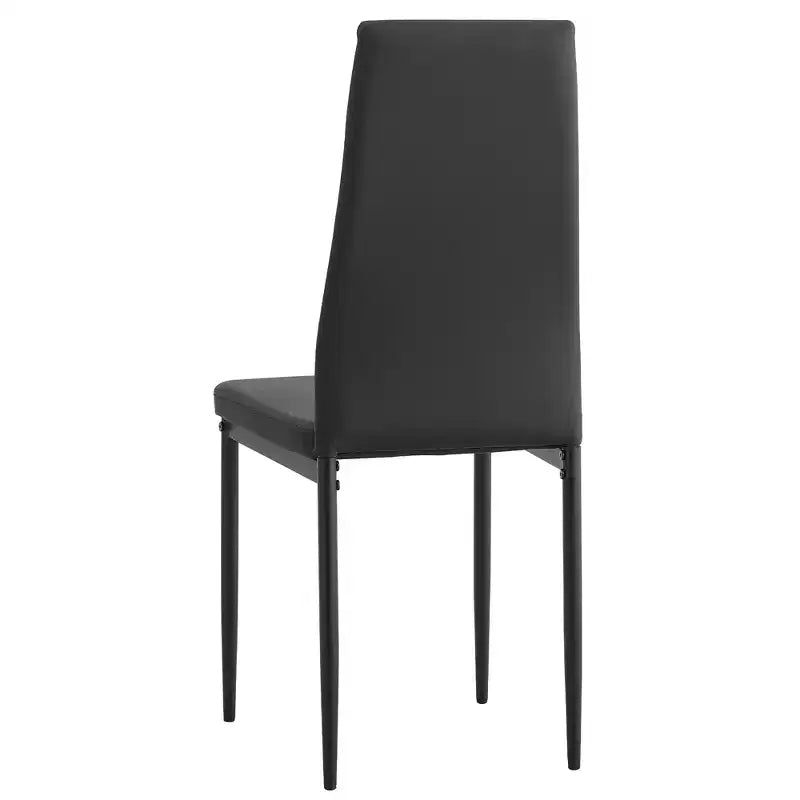 MAYEERTY Set da Pranzo 5 Pezzi, Tavolo Alto Quadrato in Legno con 4 Sedie Imbottite, per Cucina di Piccole Dimensioni, Noce