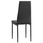 MAYEERTY Set da Pranzo 5 Pezzi, Tavolo Alto Quadrato in Legno con 4 Sedie Imbottite, per Cucina di Piccole Dimensioni, Noce
