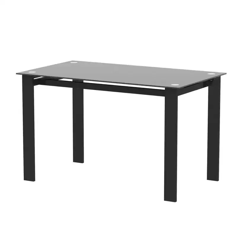 MAYEERTY Set da Pranzo 5 Pezzi, Tavolo Alto Quadrato in Legno con 4 Sedie Imbottite, per Cucina di Piccole Dimensioni, Noce