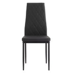MAYEERTY Set da Pranzo 5 Pezzi, Tavolo Alto Quadrato in Legno con 4 Sedie Imbottite, per Cucina di Piccole Dimensioni, Noce